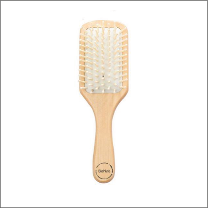 Natural Wood Detangling Brush - Bamboo Scalp Massage Hairbrush