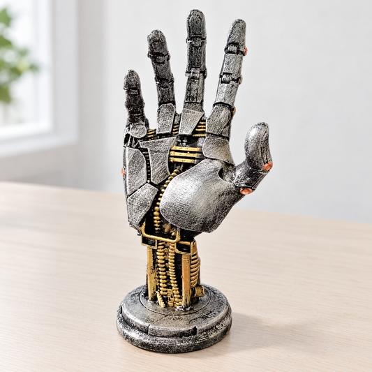 Mechanical hand controller and headset stand – view 2