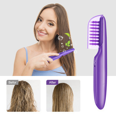 Electric Detangling & Scalp Massage Brush - Cordless Battery Hair Detangler