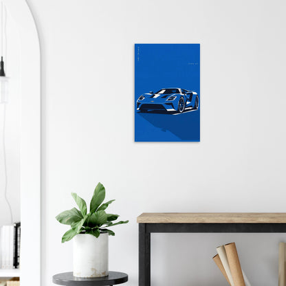 Ford GT matte paper poster – view 3