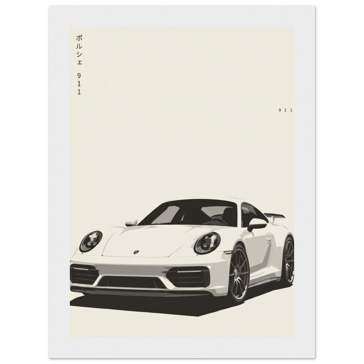 911 wooden framed matte poster – view 8