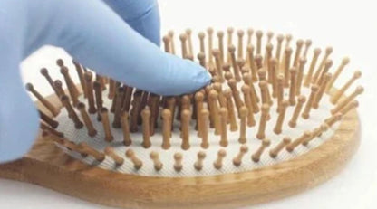 Natural Wood Detangling Brush - Bamboo Scalp Massage Hairbrush