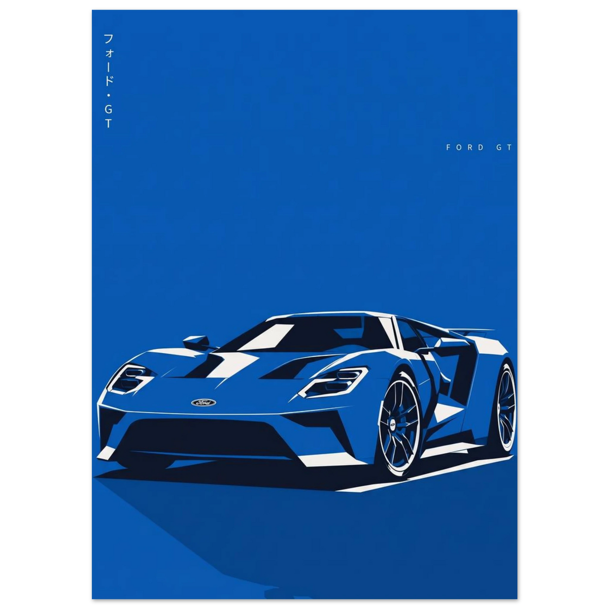 Ford GT matte paper poster – view 2