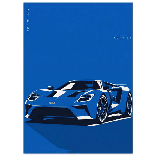 Ford GT matte paper poster – view 2
