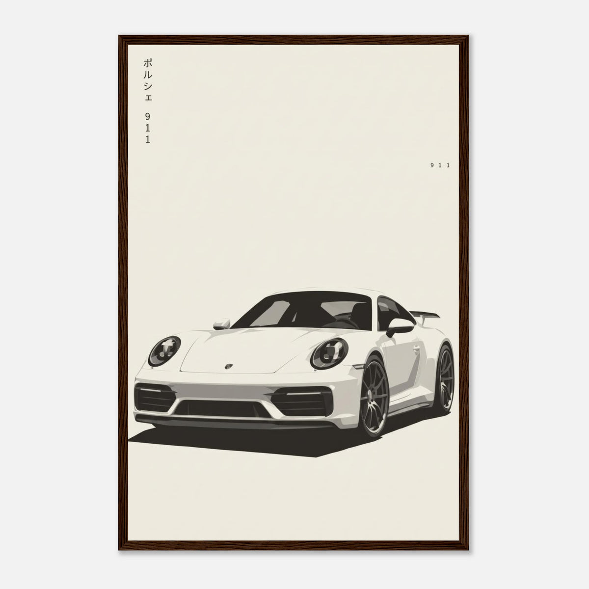 911 wooden framed matte poster – view 10