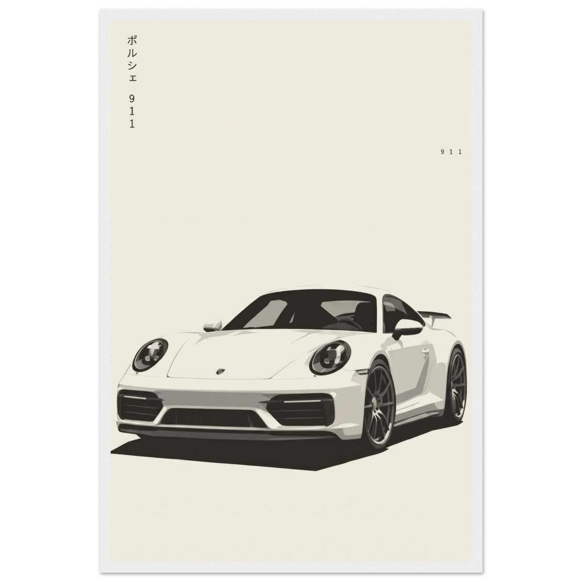 911 wooden framed matte poster – view 6