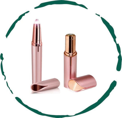 Rechargeable Facial & Eyebrow Trimmer Set - Painless Hair Remover 2-Piece Kit