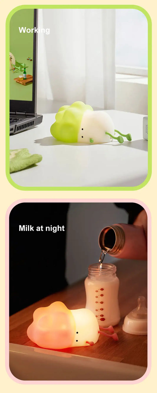 USB Rechargeable Cabbage Night Light