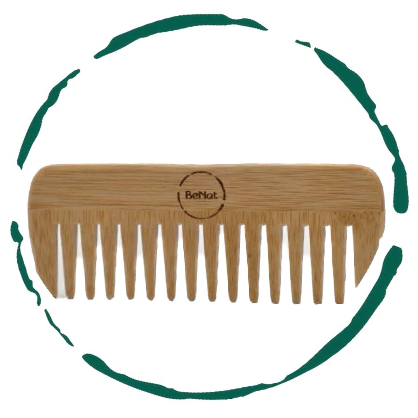 All-Natural Bamboo Hair Comb - Eco-Friendly Detangling Comb for All Hair Types
