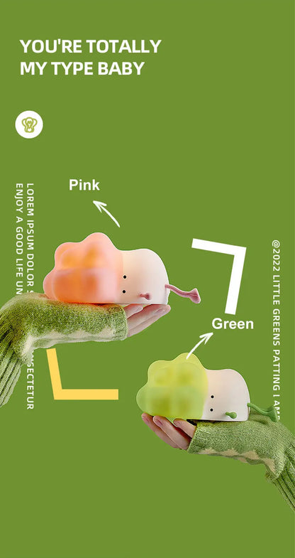 USB Rechargeable Cabbage Night Light