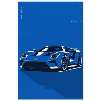 Ford GT matte paper poster – view 1