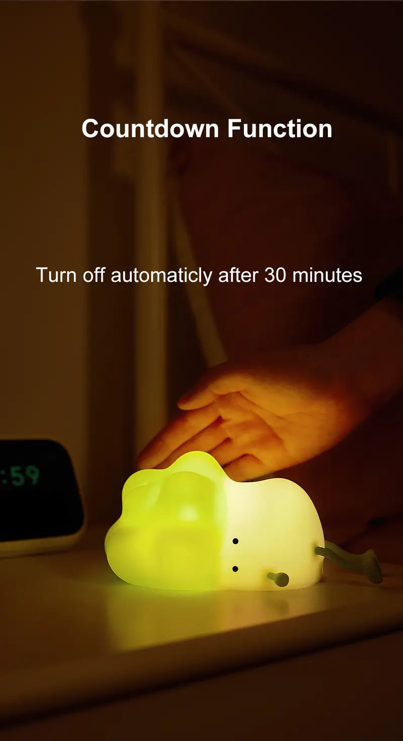 USB Rechargeable Cabbage Night Light