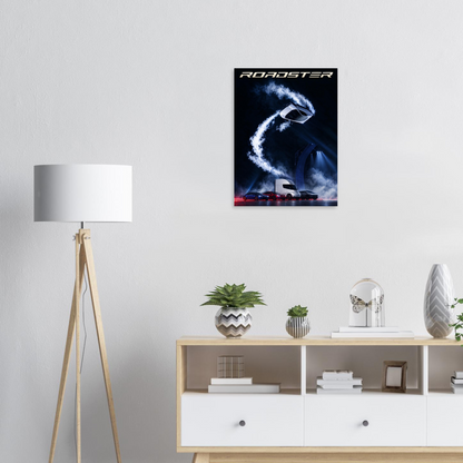 Tesla Roadster kickflip poster – view 3