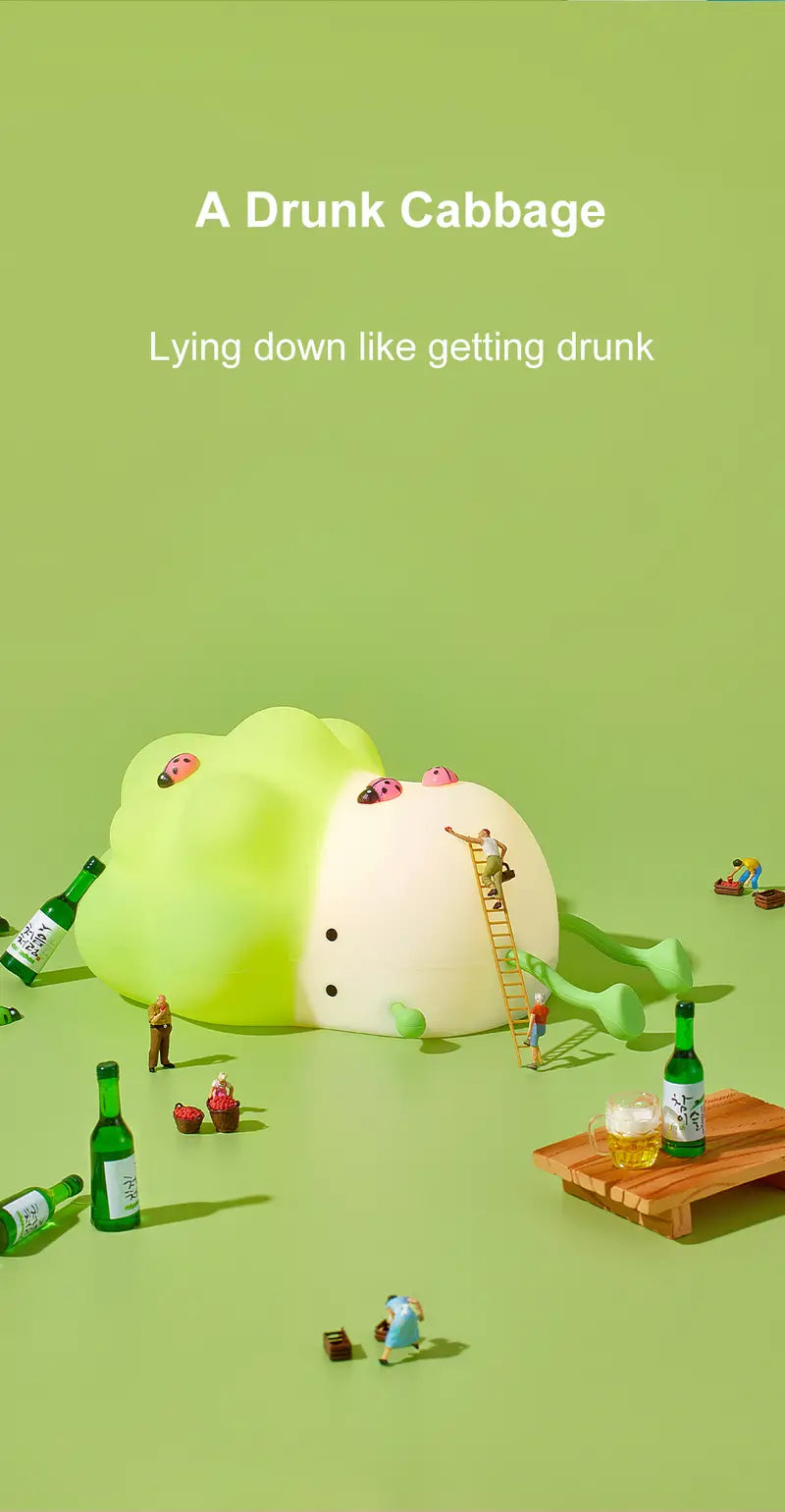 USB Rechargeable Cabbage Night Light