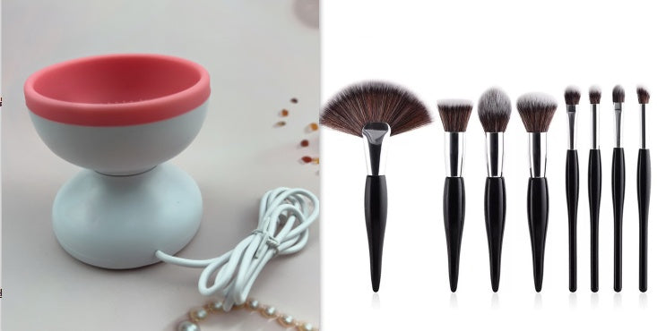 USB Makeup Brush Cleaner - Portable Electric Cosmetic Brush Cleaning Tool