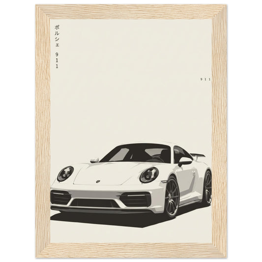 911 wooden framed matte poster – view 2