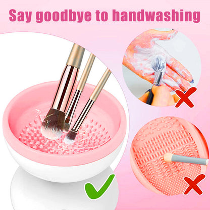 USB Makeup Brush Cleaner - Portable Electric Cosmetic Brush Cleaning Tool