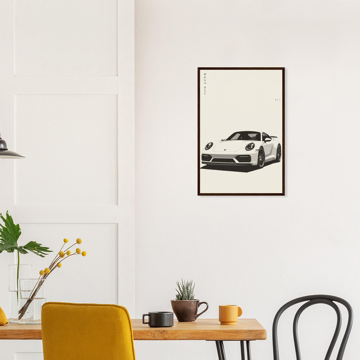 911 wooden framed matte poster – view 12