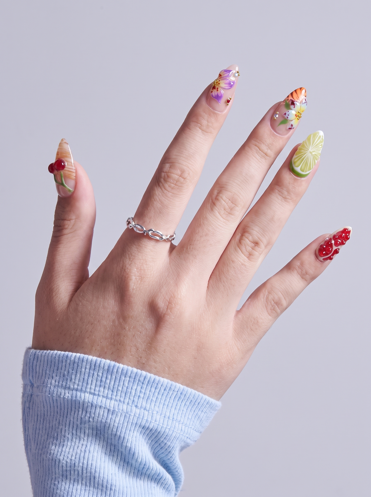 Y2K Tropical Press-On Nails