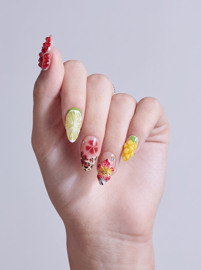 Y2K Tropical Press-On Nails