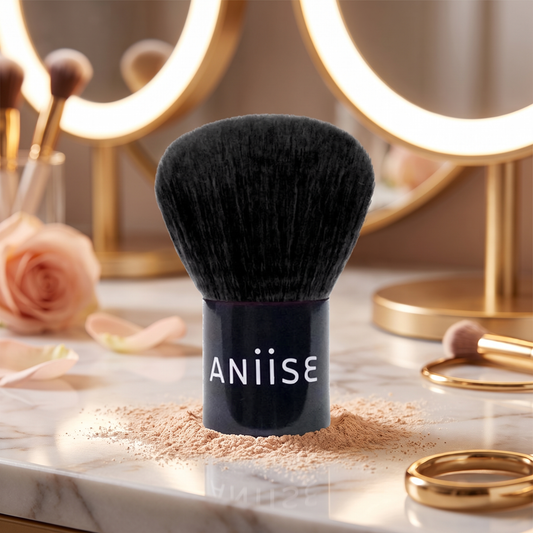 Synthetic Kabuki Brush - Vegan Powder Blush Bronzer Makeup Brush