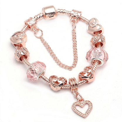 Geometric Rose Gold Bracelet - Butterfly Charm Bracelet Women's Jewelry